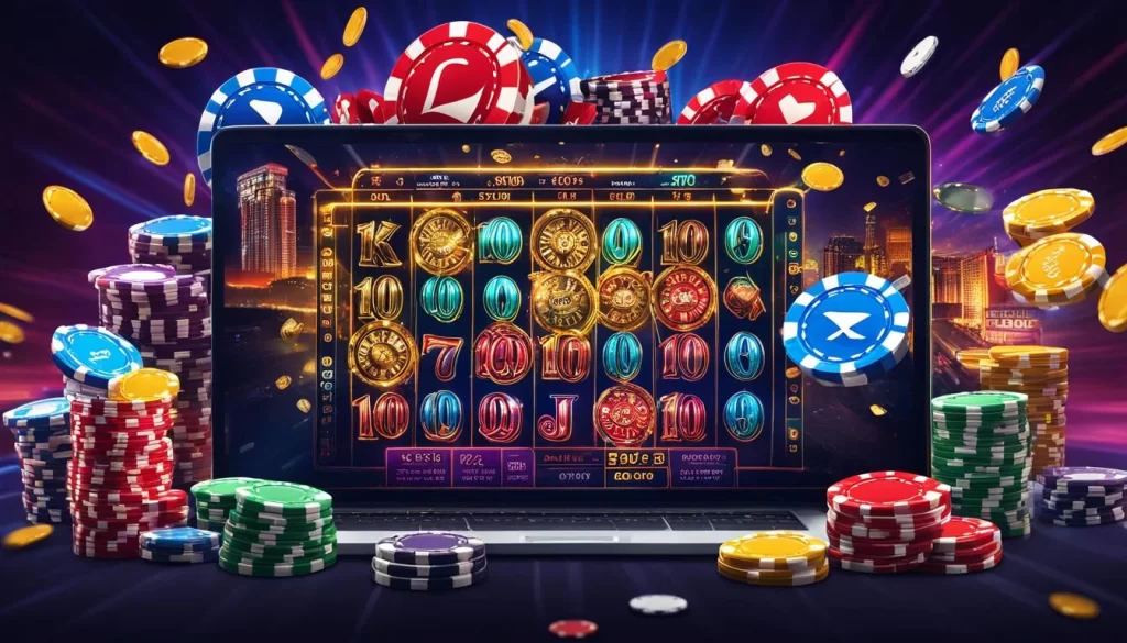 Hình ảnh tổng quan về các trò chơi Nổ Hũ đa dạng tại 5keo, hiển thị nhiều giao diện game slot khác nhau
